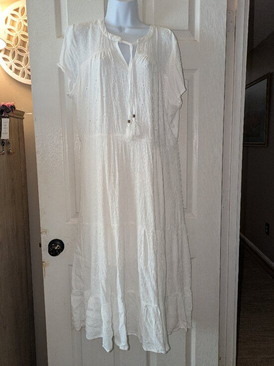 Sonoma Dresses & Skirts - White dress from Sonoma size extra large like new